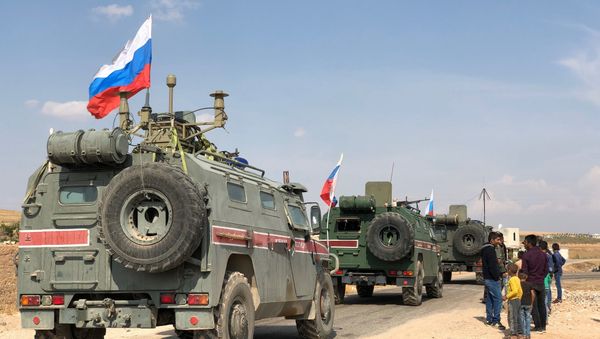 Военная полиция РФ на северо-востоке провинции Алеппо в Сирии - Sputnik Армения