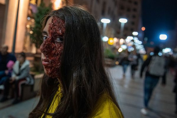 Празднование Хэллоуина на улицах Еревана (31 октября 2019). Еревaн Празднование Хэллоуина на улицах Еревана (31 октября 2019). Еревaн - Sputnik Армения