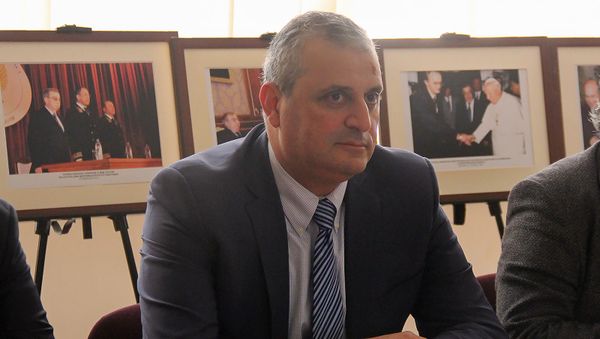 Замглавы МИД Армении Григор Ованнисян на конференции памяти Евгения Примакова (1 ноября 2019). Еревaн - Sputnik Армения