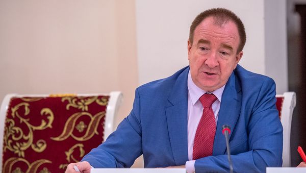 Игорь Панарин во время круглого стола Роль ОДКБ в обеспечении региональной безопасности (4 ноября 2019). Еревaн - Sputnik Армения