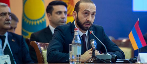 Спикер Национального собрания Армении Арарат Мирзоян на заседании Парламентской ассамблеи ОДКБ (5 ноября 2019). Еревaн - Sputnik Армения