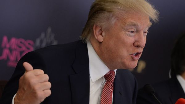 П/к с Дональдом Трампом, посвященная проведению конкурса красоты Miss Universe 2013 в Москве - Sputnik Армения