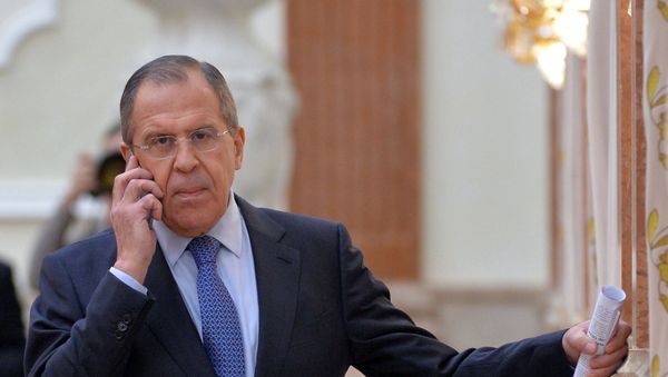 Сергей Лавров перед заседанием ВГС в Минске. - Sputnik Армения
