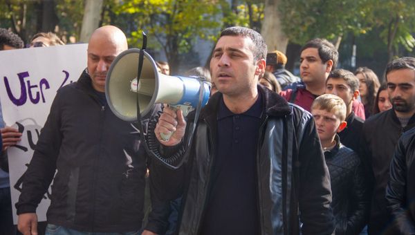 Акция протеста против министра Араика Арутюняна (7 ноября 2019). Еревaн - Sputnik Արմենիա