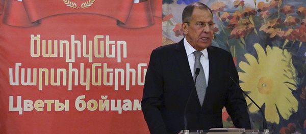 Лавров на выставке, посвящённой 75-летию победы в Великой Отечественной войне, в Армении - Sputnik Արմենիա