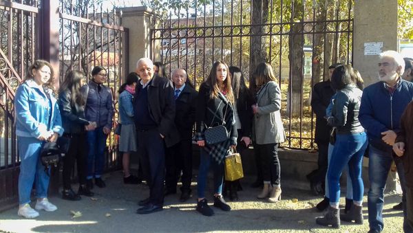 Забастовка в Ширакском государственном университете (11 ноября 2019). Гюмри - Sputnik Արմենիա