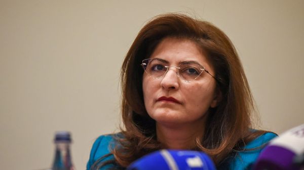 Адвокат Лусине Саакян на пресс-конференции Арсена Бабаяна (14 ноября 2019). Еревaн - Sputnik Արմենիա