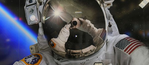 Скафандр астронавта NASA на выставке в рамках Международный конгресс астронавтики (22 октября 2019). Вашингтон - Sputnik Армения
