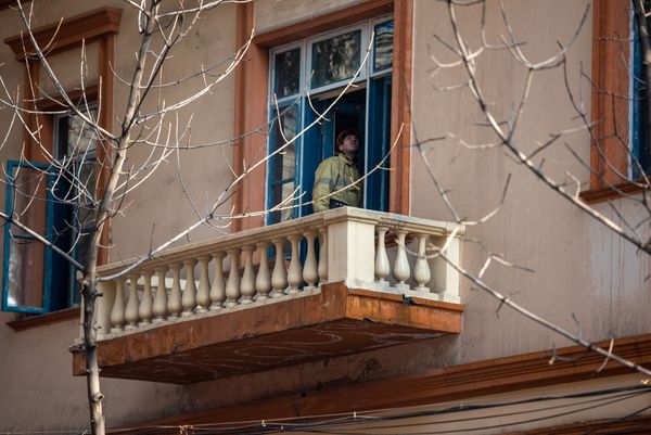 Пожар на перекрестке улиц Абовяна и Пушкина (21 ноября 2019). Еревaн - Sputnik Армения
