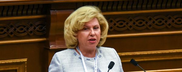 Օмбудсмен России Татьяна Москалькова на Международной конференции, посвященной 15-летию офиса омбудсмена в Армении (26 ноября 2019). Еревaн - Sputnik Արմենիա