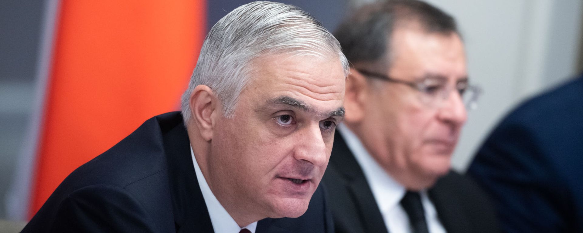 Вице-премьер Армении Мгер Григорян на совместном заседании контрольных палат стран Евразийского союза (28 ноября 2019). Еревaн - Sputnik Армения, 1920, 13.07.2021