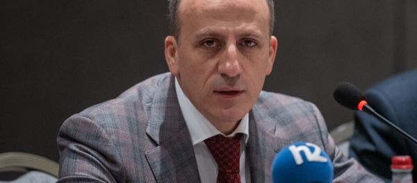 Ваграм Аветисян на конференции “Демократия и предупреждение конфликтов” Института демократического развития МПА СНГ (29 ноября 2019). Еревaн - Sputnik Արմենիա