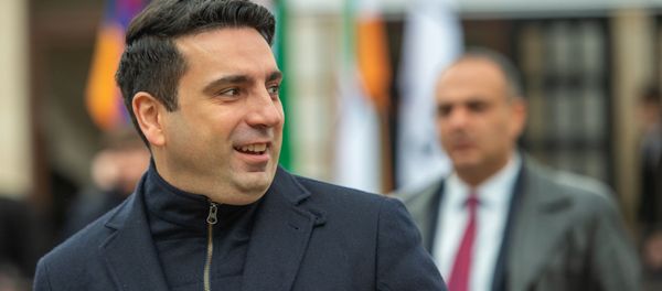 Ален Симонян на церемонии открытия алмазообрабатывающей компании ADM (2 декабря 2019). Абовян - Sputnik Արմենիա