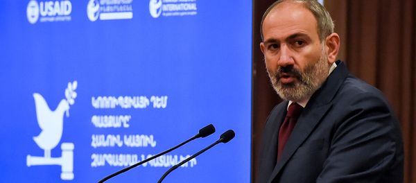 Выступление премьер-министра Никола Пашиняна на антикоррупционном форуме (9 декабря 2019). Еревaн - Sputnik Армения