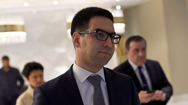 Министр юстиции Армении Рустам Бадасян после третйего форума армяно-грузинского юридического сотрудничества (9 декабря 2019). Еревaн - Sputnik Армения