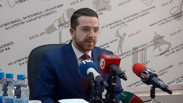 Заместитель министра Образования, науки, культуры и спорта Геворк Лорецян - Sputnik Արմենիա