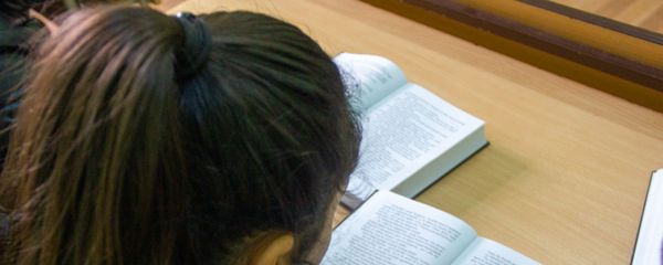 Участница литературного кружка Зартнир в селе Цахкаландж за чтением книги - Sputnik Армения