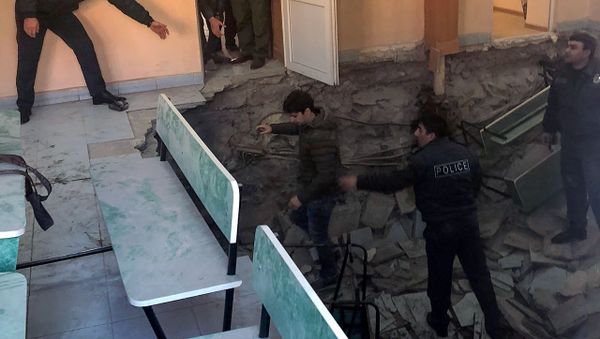 Обрушение в здании военкомата (19 декабря 2019). Еревaн - Sputnik Արմենիա