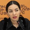 Гаяне Манукян на пресс-конференции на тему скандала с национальным костюмом участницы Мисс Вселенная (20 декабря 2019). Еревaн - Sputnik Армения