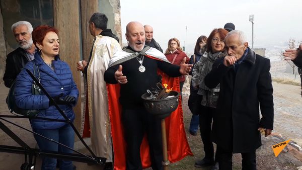 Армянские язычники, празднуют день рождения бога солнца Михра - Sputnik Армения