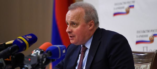 Посол России в Армении Сергей Копыркин на итоговой пресс-конференции (24 декабря 2019). Еревaн - Sputnik Արմենիա