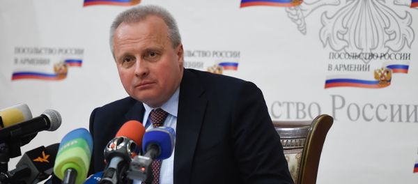 Посол России в Армении Сергей Копыркин на итоговой пресс-конференции (24 декабря 2019). Еревaн - Sputnik Армения