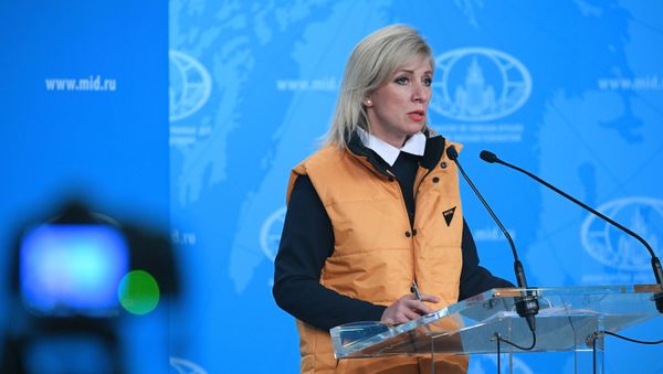 Официальный представитель МИД России Мария Захарова на еженедельном брифинге (26 декабря 2019). Москвa - Sputnik Армения
