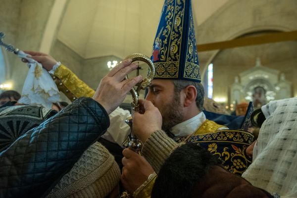 Рождественская литургия в церкви Святого Григора Лусаворича (6 января 2020). Еревaн Рождественская литургия в церкви Святого Григора Лусаворича (6 января 2020). Еревaн - Sputnik Армения