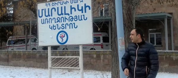Жители общины Ани перекрыли трассу Гюмри-Ереван (8 января 2020). Маралик - Sputnik Արմենիա