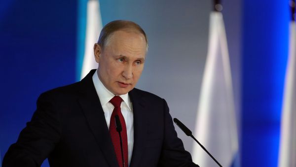 Ежегодное послание президента РФ В. Путина Федеральному Собранию (15 января 2020). Москва - Sputnik Армения