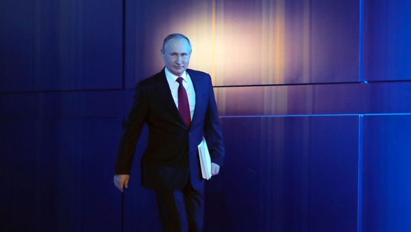  Ежегодное послание президента РФ В. Путина Федеральному Собранию (15 января 2020). Москва - Sputnik Армения