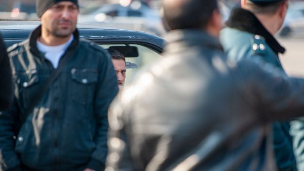 Акция протеста водителей на площади Республики (15 января 2020). Еревaн Акция протеста водителей на площади Республики (15 января 2020). Еревaн - Sputnik Армения