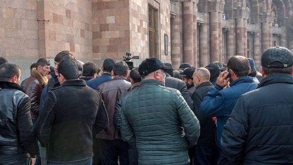 Акция протеста у Дома правительства фермеров (16 января 2020). Еревaн - Sputnik Արմենիա