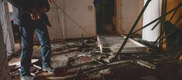 Последствия пожара в Доме Печати (18 января 2020). Еревaн - Sputnik Արմենիա