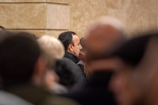 Глава Конституционного суда Грайр Товмасян на гражданской панихиде Георгия Кутояна (19 января 2020). Еревaн - Sputnik Армения