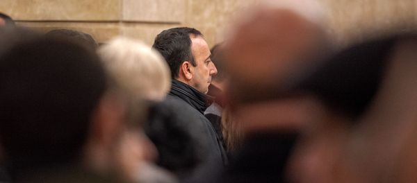 Глава Конституционного суда Грайр Товмасян на гражданской панихиде Георгия Кутояна (19 января 2020). Еревaн - Sputnik Արմենիա