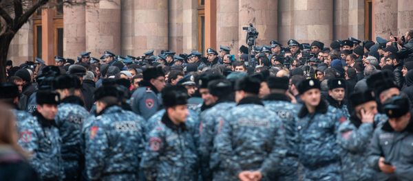 Акция протеста фермеров у Дома правительства (20 января 2020). Еревaн - Sputnik Արմենիա