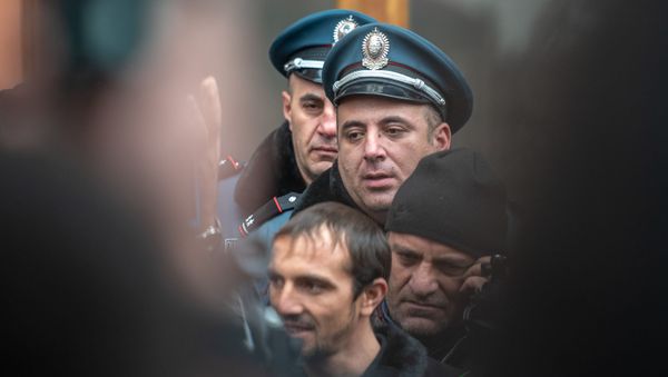 Акция протеста фермеров у Дома правительства (20 января 2020). Еревaн - Sputnik Армения