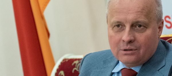 Посол РФ в РА Сергей Копыркин на пресс-конференции «Актуальные вопросы внутренней и внешней политики стран евразийского интеграционного пространства» (20 января 2020). Еревaн - Sputnik Արմենիա