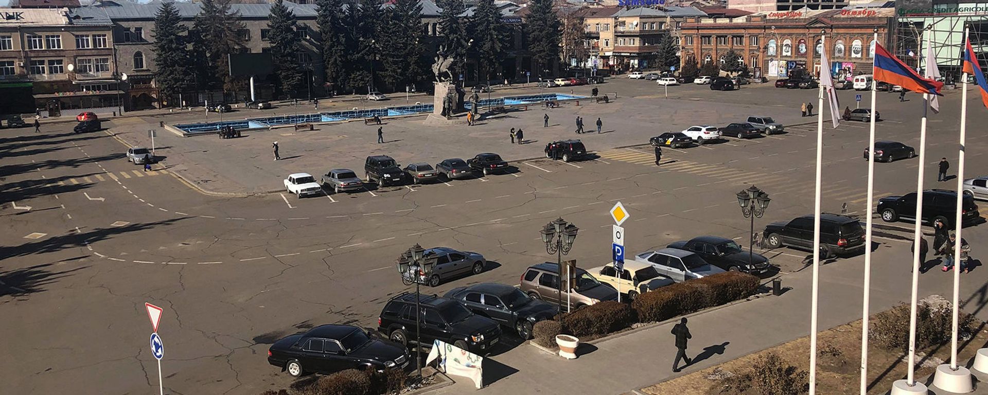 Вид на площадь Вардананц в городе Гюмри - Sputnik Արմենիա, 1920, 27.01.2020
