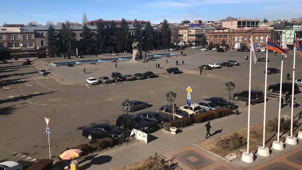 Вид на площадь Вардананц в городе Гюмри - Sputnik Армения