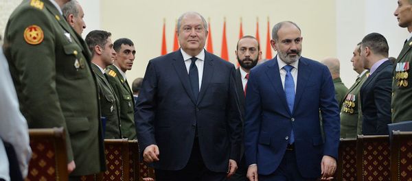 Торжественная церемония награждения военнослужащих в честь Дня армии в резиденции президента (27 января 2020). Еревaн Торжественная церемония награждения военнослужащих в честь Дня армии в резиденции президента (27 января 2020). Еревaн - Sputnik Армения
