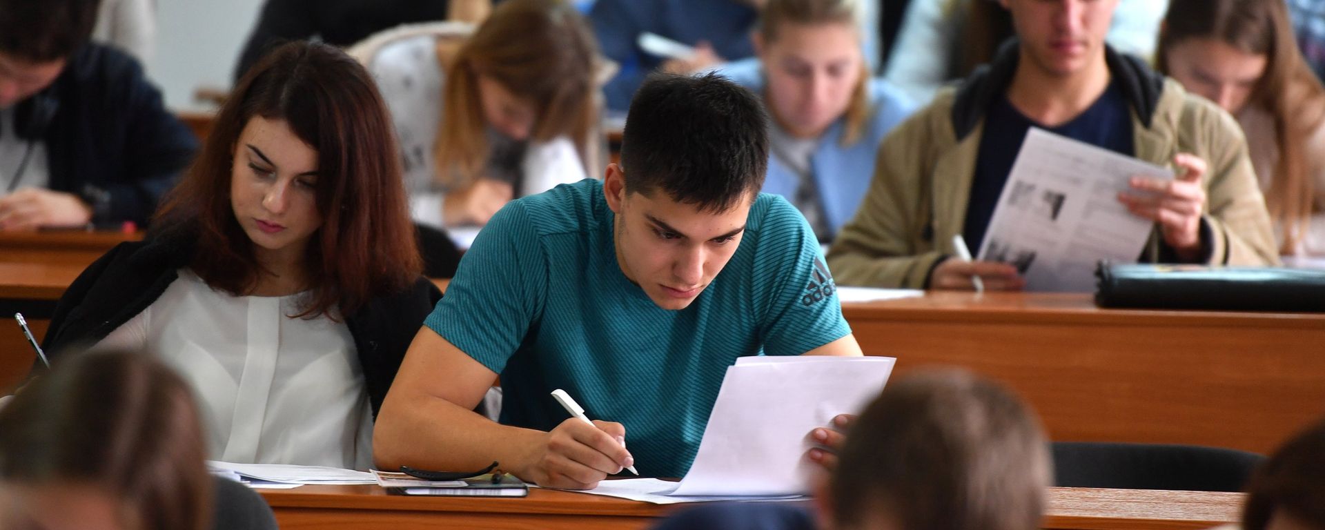 Студенты на лекции - Sputnik Армения, 1920, 06.08.2021