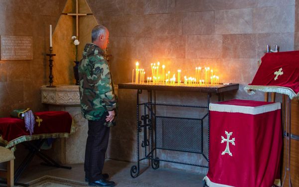 Военный пантеон Ераблур в День армянской армии (28 января 2020). Еревaн Военный пантеон Ераблур в День армянской армии (28 января 2020). Еревaн - Sputnik Армения