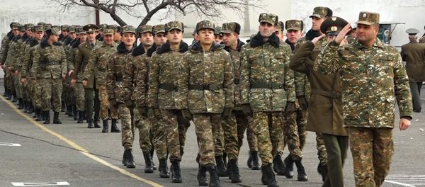 Демобилизация в одной из воинских частей Еревана - Sputnik Армения