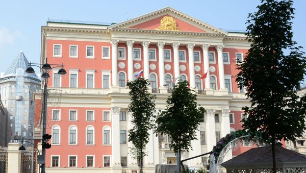 Здание мэрии на Тверской улице в Москве Здание мэрии на Тверской улице в Москве - Sputnik Армения