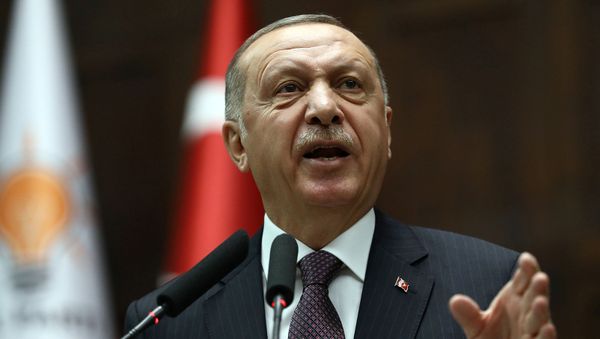 Президент Турции Реджеп Тайип Эрдоган на заседании парламентской группы своей партии в Великом национальном собрании Турции (19 ноября 2019). Анкара Президент Турции Реджеп Тайип Эрдоган на заседании парламентской группы своей партии в Великом национальном собрании Турции (19 ноября 2019). Анкара - Sputnik Армения