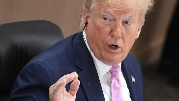  Президент США Дональд Трамп на саммите Группы двадцати (28 июня 2019). Осака - Sputnik Армения