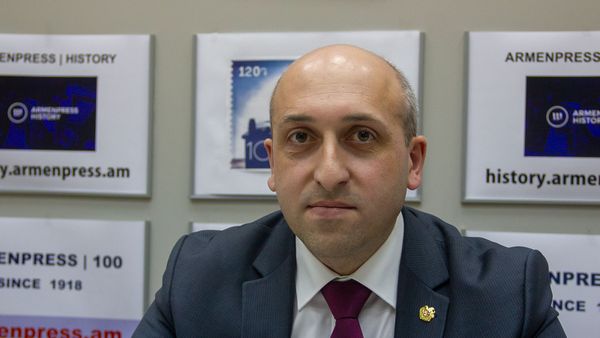 Губернатор Лори Андрей Гукасян на пресс-конференции (22 февраля). Еревaн - Sputnik Արմենիա