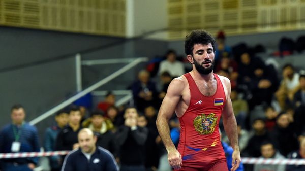 Геворг Гарибян на Чемпионате Армении по греко-римской борьбе (4 декабря 2019). Еревaн - Sputnik Армения